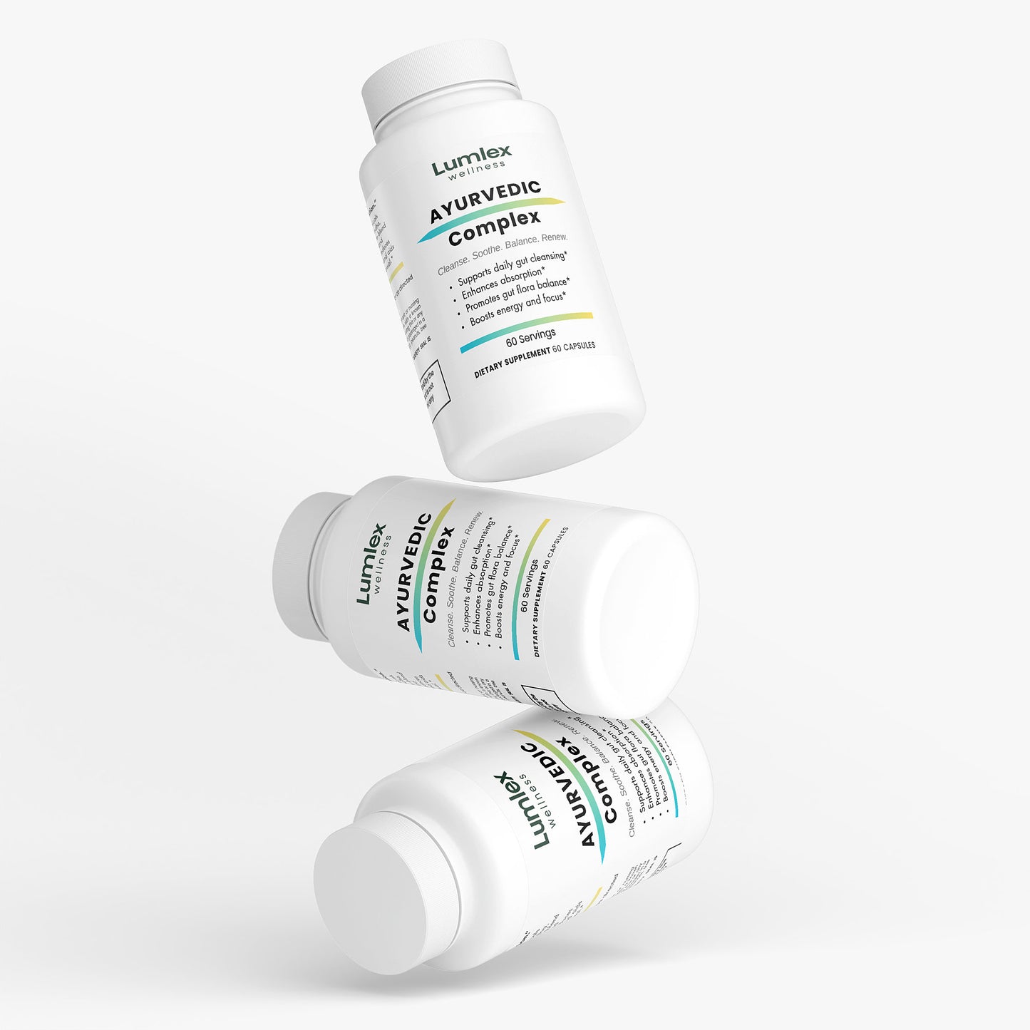 Lumlex Wellness Ayurvedic Herbal Complex: Adaptogenic Stress Relief 60 Servings